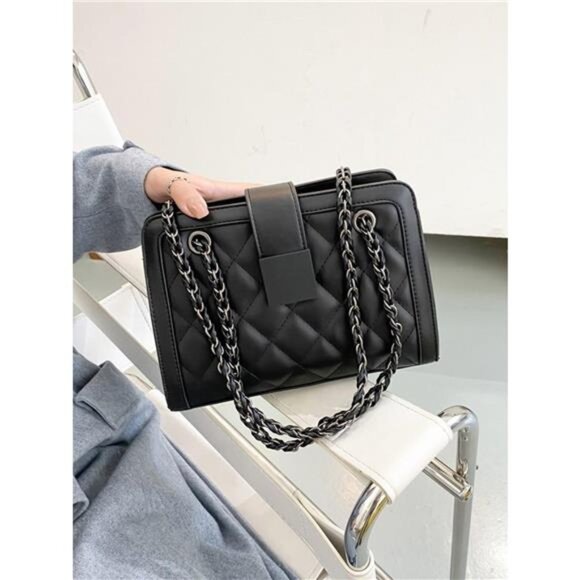 Quilted Chain Strap Shoulder Bag - Picture 1 of 7